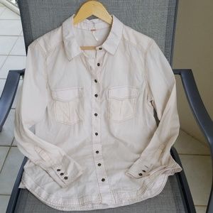 Free people long sleeve button up